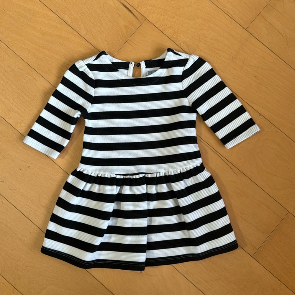 Gap Black and White Stripes Dresss